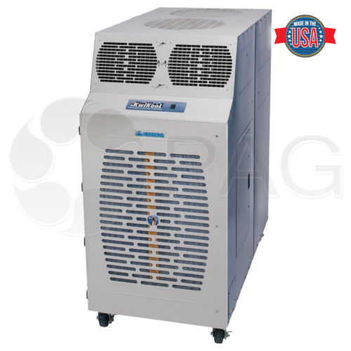Angled photo of a KIB12023 or KIB12043 Portable Air Conditioner by KwiKool
