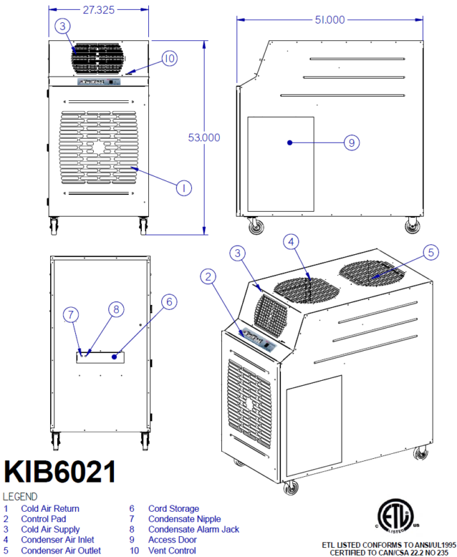 KwiKool KIB6021-2 Diagram