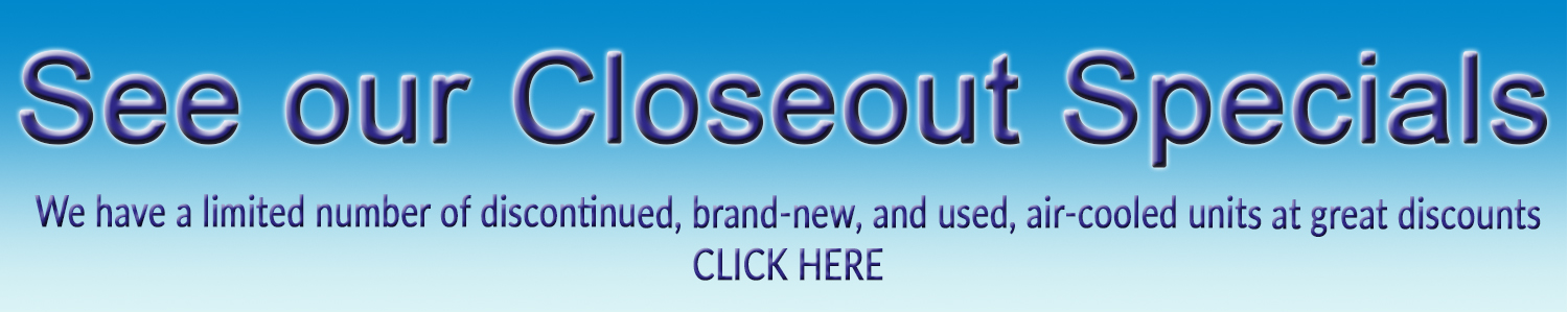 Closeout Specials banner for home page