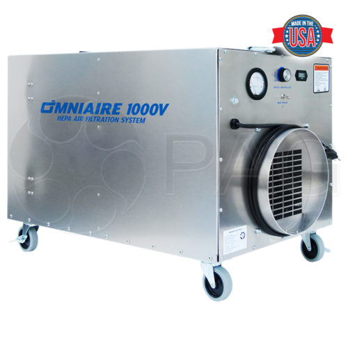 Omnitec OmniAire1000V portable HEPA air filtration system
