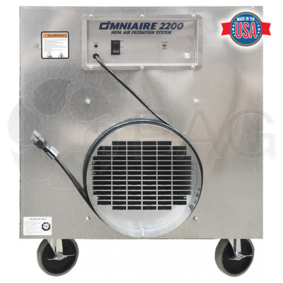 Omnitec OmniAire2200C portable HEPA air filtration system