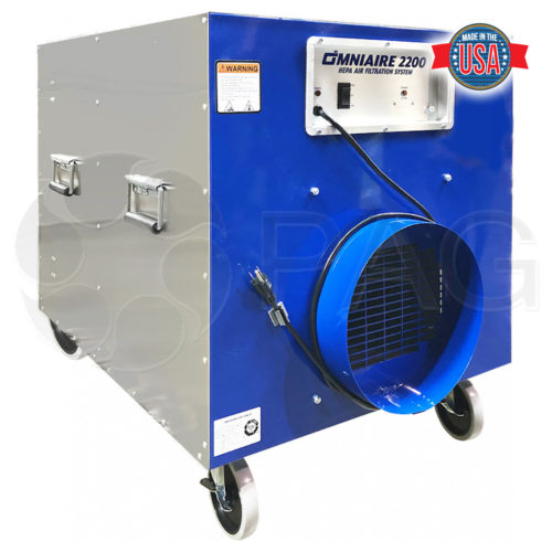 Omnitec OmniAire2200UL portable HEPA air filtration system