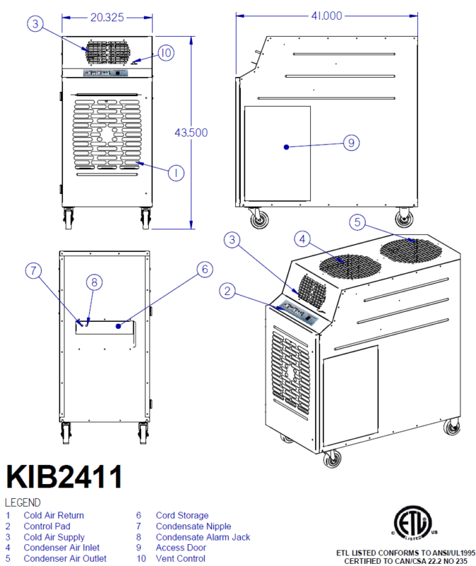 KwiKool KIB2411-2 Diagram